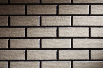 Front view brick wall background