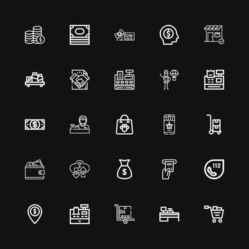 Editable 25 commerce icons for web and mobile