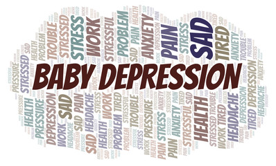 Baby Depression word cloud.