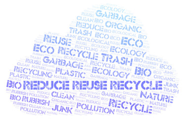 Obraz premium Reduce Reuse Recycle word cloud.