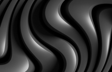 Abstract Monochrome Background. Minimal Futuristic Design. Black Geometric Wallpaper