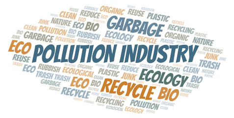 Pollution Industry word cloud.