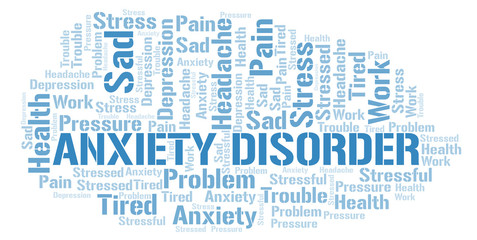 Fototapeta premium Anxiety Disorder word cloud.