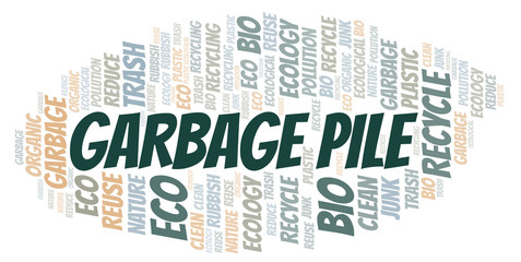 Obraz premium Garbage Pile word cloud.