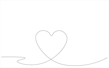 Vakentine day background lines drawing vector illustration