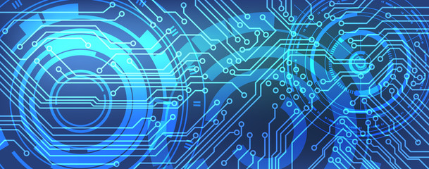 Vector circuit Board background technology, illustration - 322492996