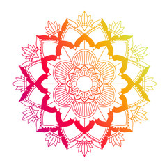 Mandala patterns on isolated background