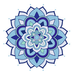 Mandala patterns on isolated background