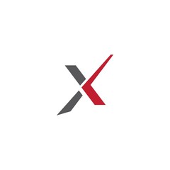 X Letter Logo Template vector icon