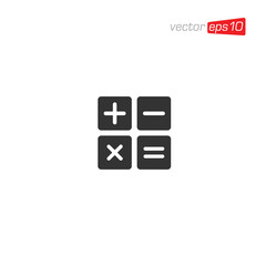 Calculator Icon Logo Design Vector