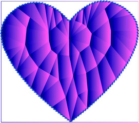 Fototapeta premium Purple heart.