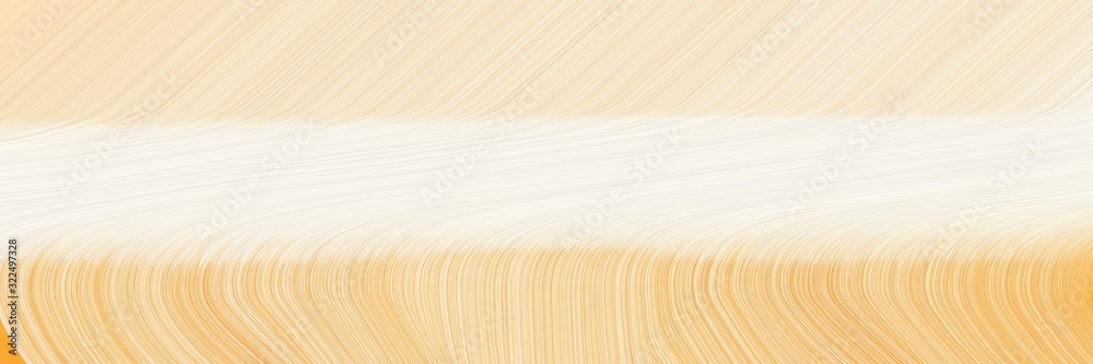 Poster artistic header design with antique white, blanched almond and burly wood colors. dynamic curved lin
