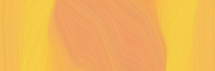 decorative header design with sandy brown, pastel orange and light salmon colors. dynamic curved lines with fluid flowing waves and curves