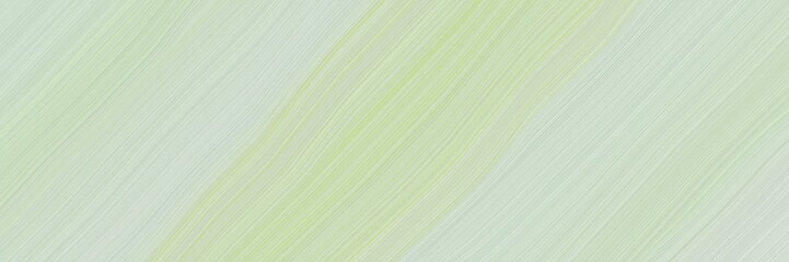 Obraz premium colorful designed horizontal banner with pastel gray, tan and dark khaki colors. dynamic curved lines with fluid flowing waves and curves