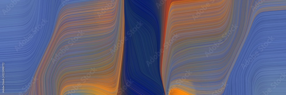 Poster artistic banner design with old lavender, slate gray and bronze colors. dynamic curved lines with fluid flowing waves and curves