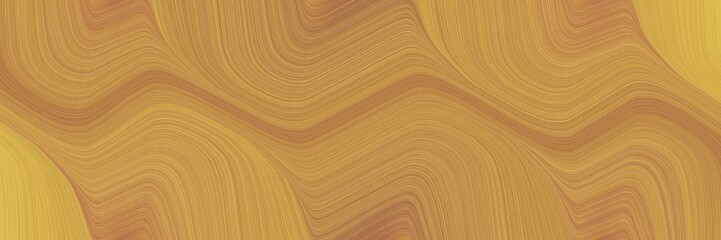 decorative banner design with peru, sandy brown and sienna colors. dynamic curved lines with fluid flowing waves and curves