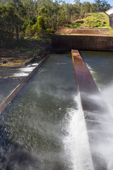 Water below the Tinaroo Falls Dam on the Atherton Tableland in Queens;and, Australia