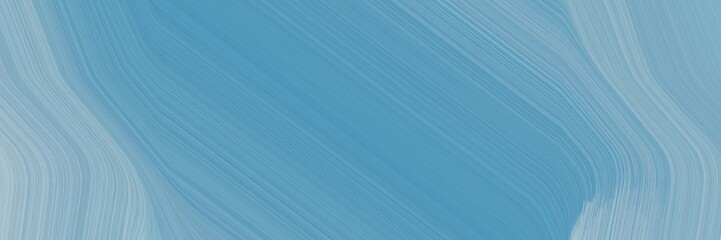 Obraz premium moving header design with cadet blue, pastel blue and sky blue colors. dynamic curved lines with fluid flowing waves and curves