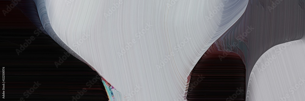 Poster surreal banner design with ash gray, very dark pink and old lavender colors. dynamic curved lines wi