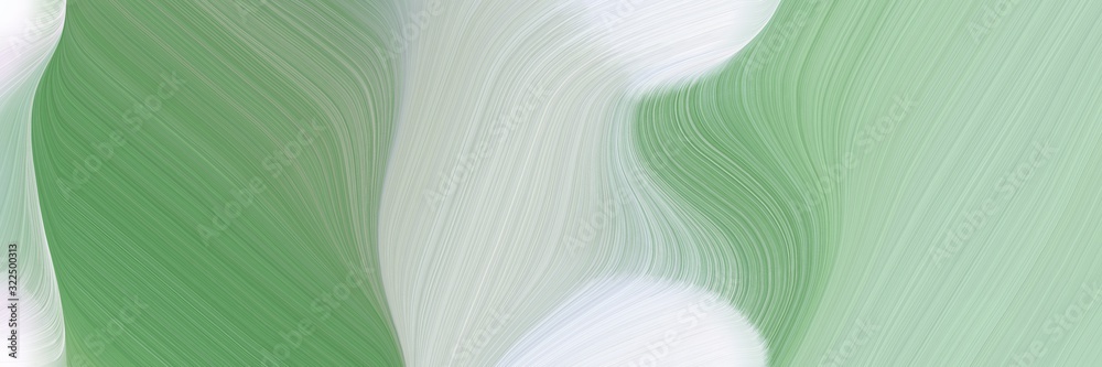 Poster flowing header design with ash gray, medium sea green and lavender colors. dynamic curved lines with fluid flowing waves and curves