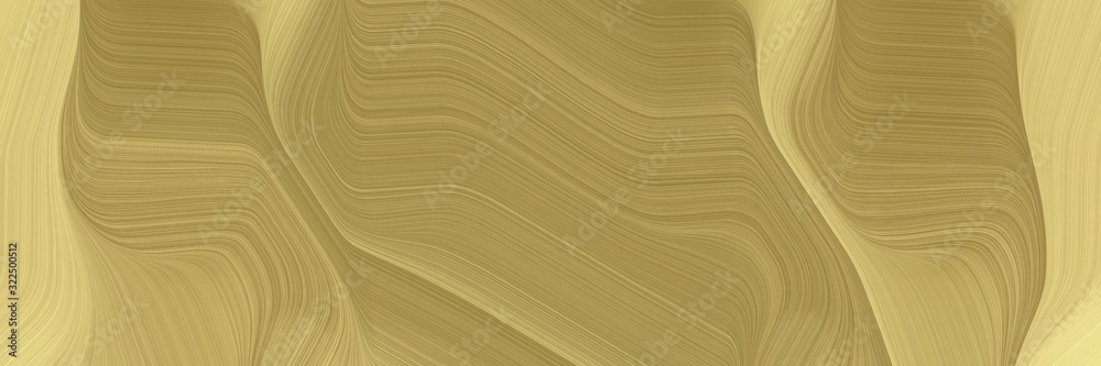 Poster colorful header design with peru, burly wood and dark khaki colors. dynamic curved lines with fluid 