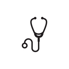 stethoscope icon design vector logo template EPS 10