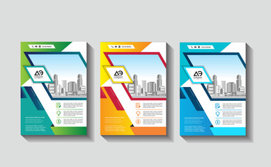 Fototapeta na wymiar Vector Brochure modern design Layout template info graphic