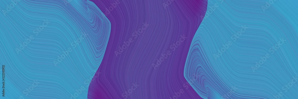 Poster dynamic header with steel blue, dark slate blue and slate blue colors. dynamic curved lines with fluid flowing waves and curves