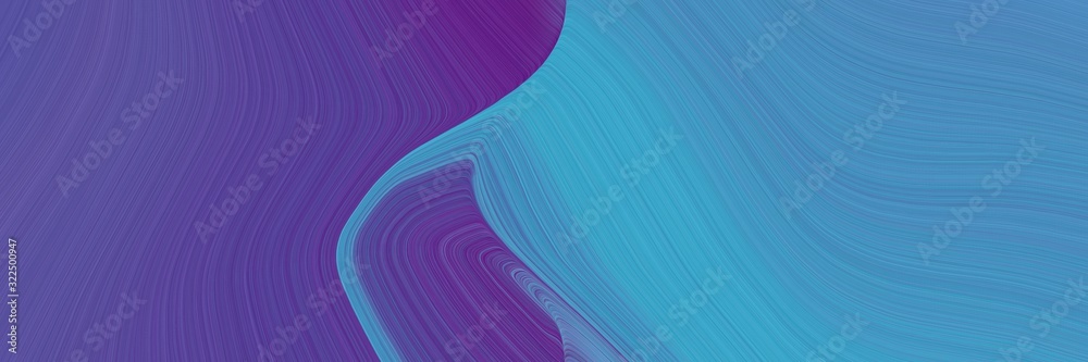 Aufkleber flowing horizontal header with steel blue, dark slate blue and slate blue colors. dynamic curved lin