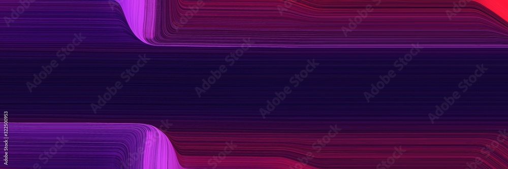 Aufkleber decorative header design with very dark blue, medium violet red and dark pink colors. dynamic curved lines with fluid flowing waves and curves
