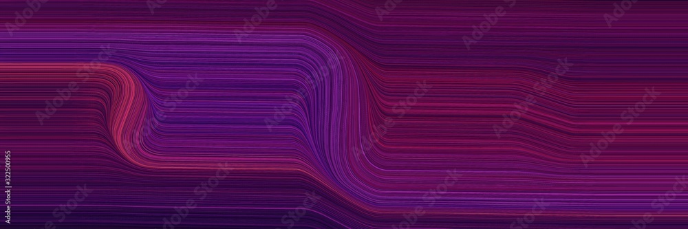 Aufkleber dynamic designed horizontal header with very dark magenta, dark moderate pink and medium violet red colors. dynamic curved lines with fluid flowing waves and curves
