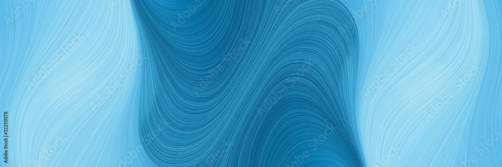Poster modern banner design with sky blue, light blue and teal colors. dynamic curved lines with fluid flow