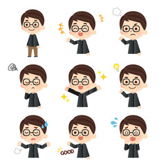 お父さん　男性　表情