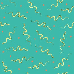 Seamless vector pattern with cute cartoon snakes. Bright, color print. - 322503744