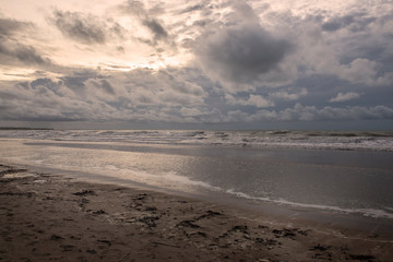 Casuarina beach, Darwin, Australia, 01/11/20. Beach and dramatic clouds.