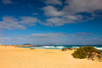Fototapeta na wymiar El Jable , Playa de Barlovento , Jandia , Fuerteventura , Canary Islands spain