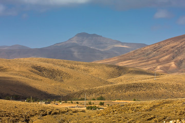 View of the Valle de Santa Ines from the Mirador de Morro Velosa, Betancuria, Fuerteventura, Canary Islands, Spain, Europe