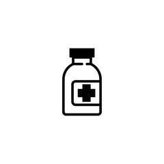 bottle medical icon design vector logo template EPS 10