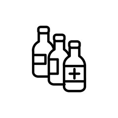 bottle medical icon design vector logo template EPS 10