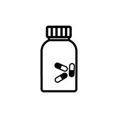 bottle medical icon design vector logo template EPS 10