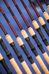 Obraz premium Many fishing rods
