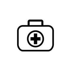 Fototapeta premium first aid box icon design vector logo template EPS 10