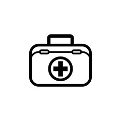 first aid box icon design vector logo template EPS 10