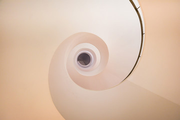View of the staircase from the bottom