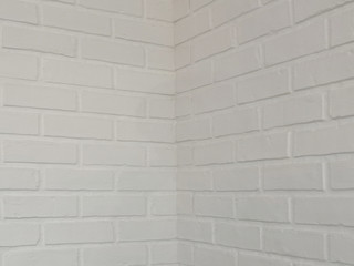 Fototapeta premium Brick wall white stone design texture background