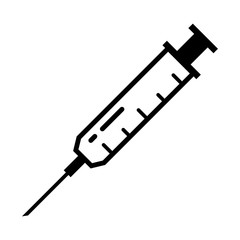 syringe icon design vector logo template EPS 10