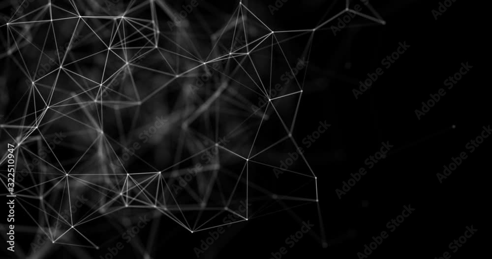 Wall mural connecting dots and lines. global network connection. plexus abstract technology. science background