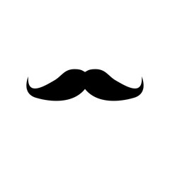 mustache icon design vector logo template EPS 10