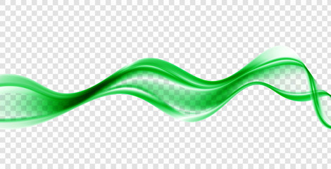 Green wavy lines. Vector green wave background. Brochure, website,banner design