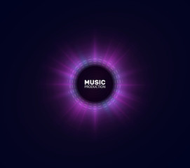 Music wave. Abstract background with a dynamic blending line. colourful. Illustration suitable for graphic design.Vector